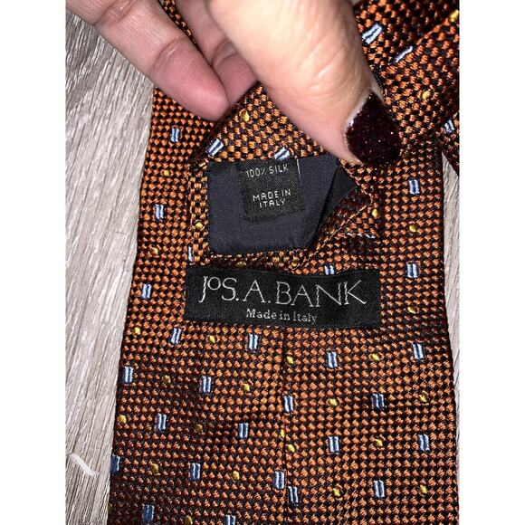 Jos. A. Bank Vintage Silk Necktie Set of 5 Multicolor Geometric Men's Ties - Picture 6 of 13